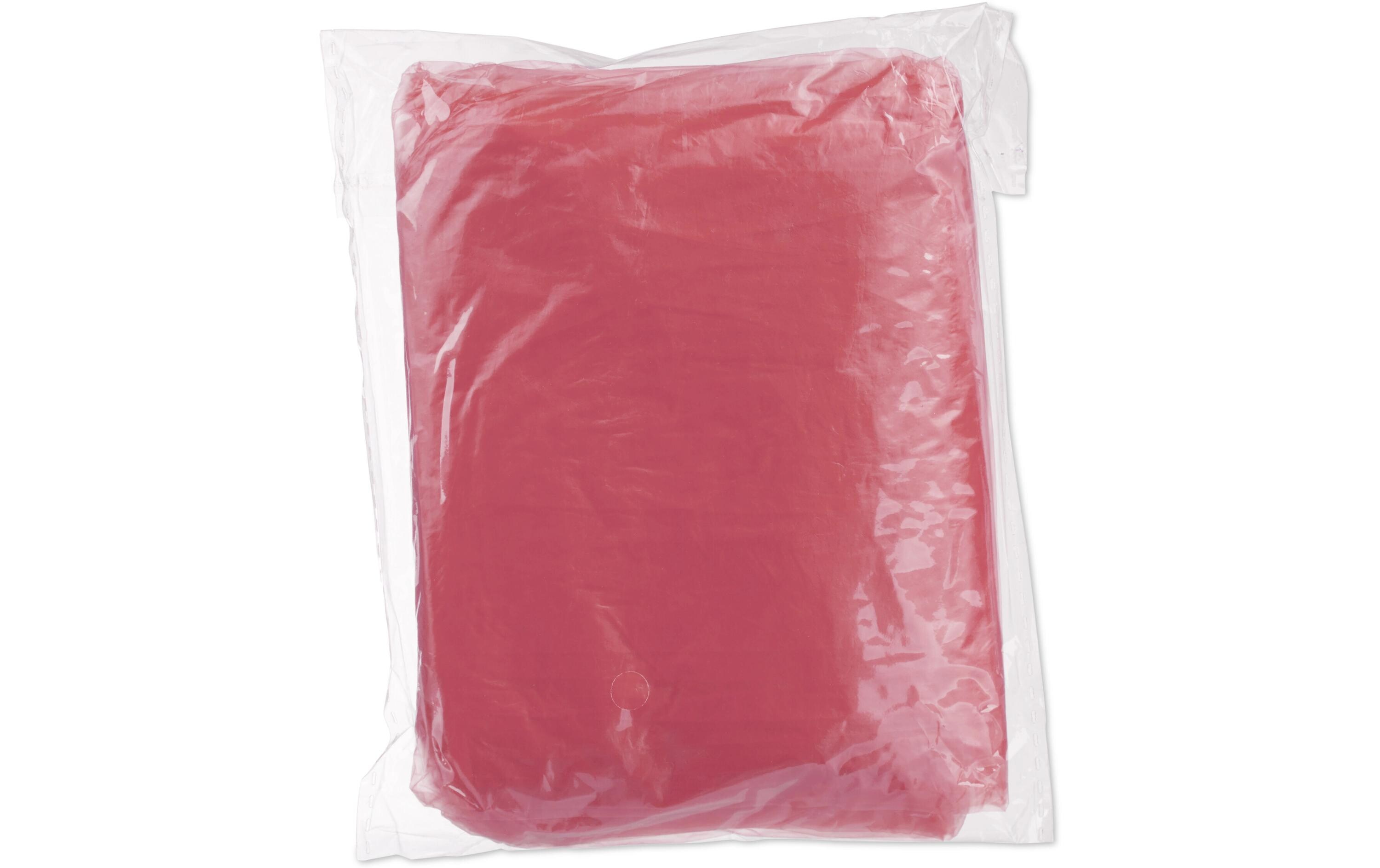 relaxdays Regenponcho 20 Stück, Rot