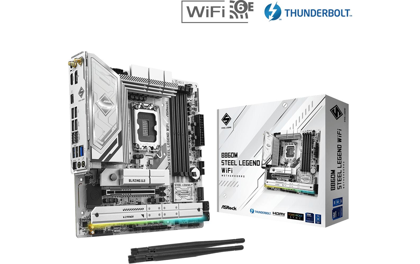 ASRock Mainboard B860M Steel Legend WF ASRock Mainboard B860M Steel Legend WF