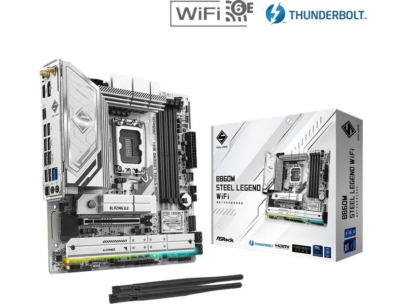 ASRock Mainboard B860M Steel Legend WF ASRock Mainboard B860M Steel Legend WF