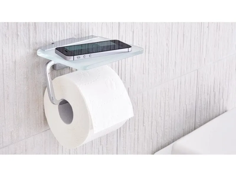 tesa Toilettenpapierhalter Deluxxe, Silber tesa Toilettenpapierhalter Deluxxe, Silber