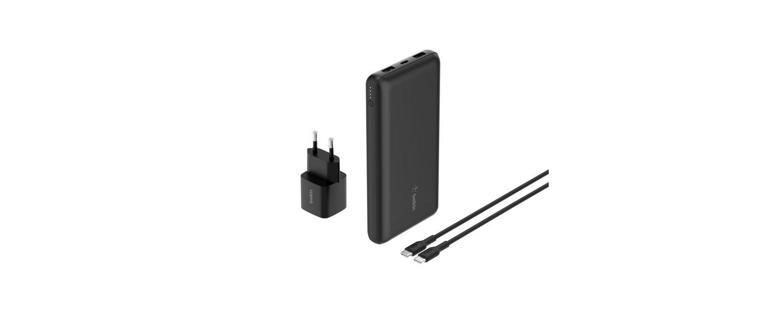 Belkin Wireless Charger BoostCharge Powerbank Bundle Schwarz