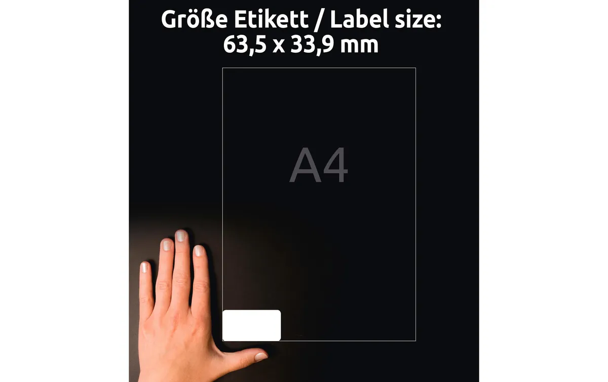 Avery Zweckform Universal-Etiketten L4773-20 63 x 33.9 mm Wetterfest