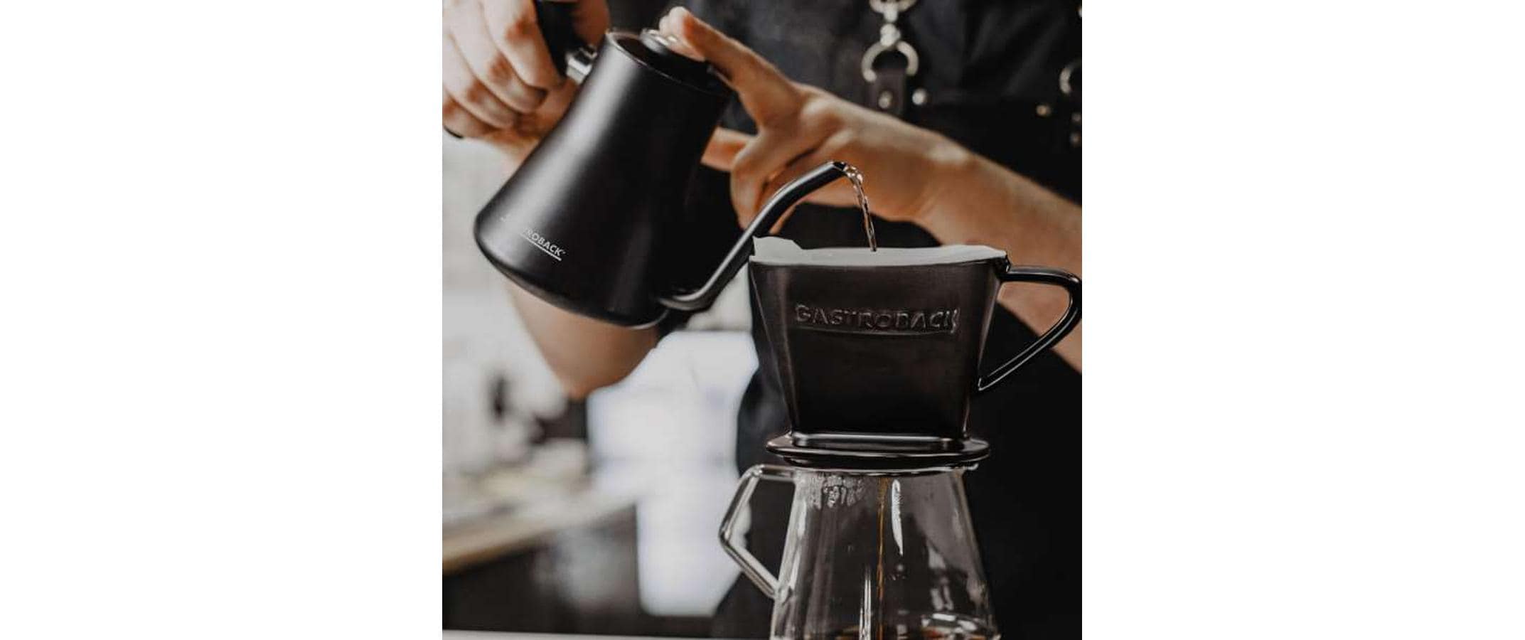 Gastroback Wasserkocher Pour Over Advanced 1 l, Schwarz