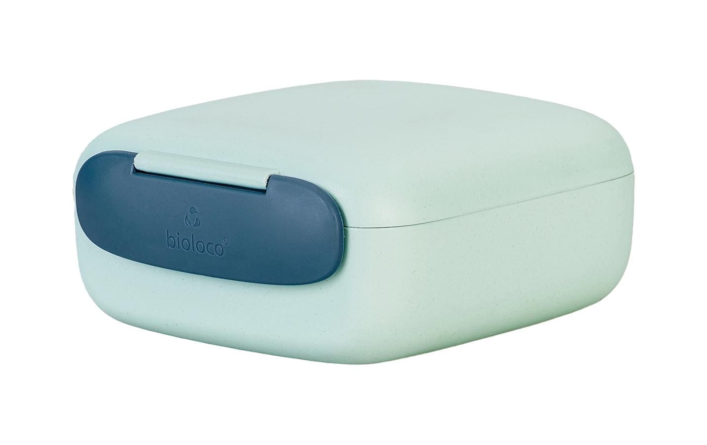 BioLoco Lunchbox mini square-Morning mist Blau/Mint