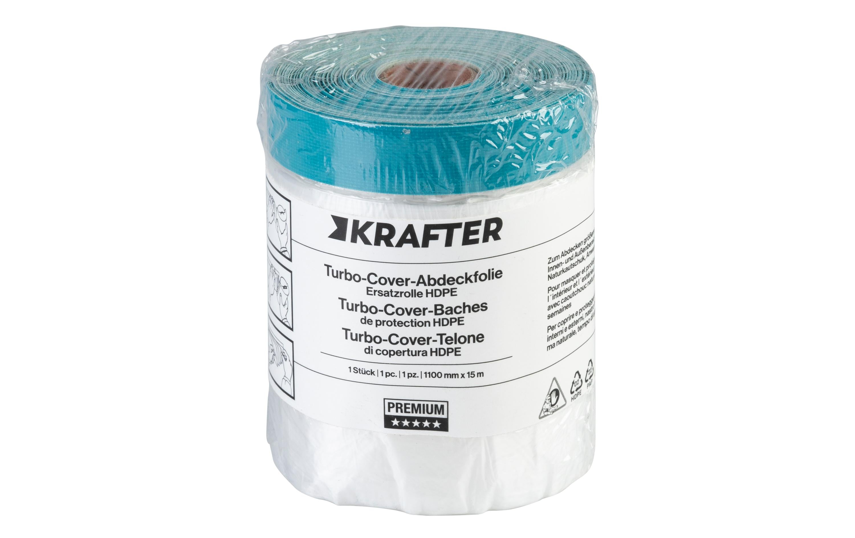 Krafter Abdeckfolie Turbo Cover PREMIUM 110 cm x 15 m