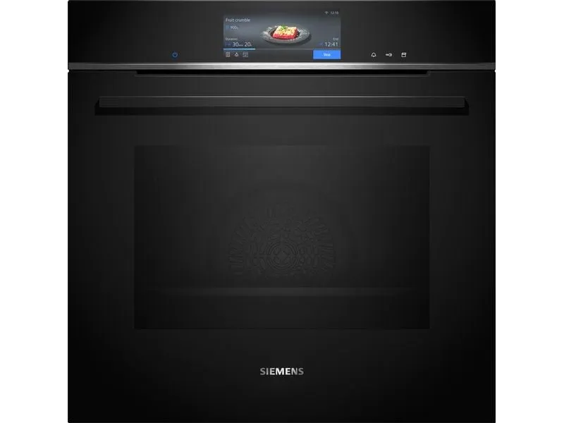 Siemens Einbaudampfbackofen iQ700 HS758G3B1C Schwarz A+