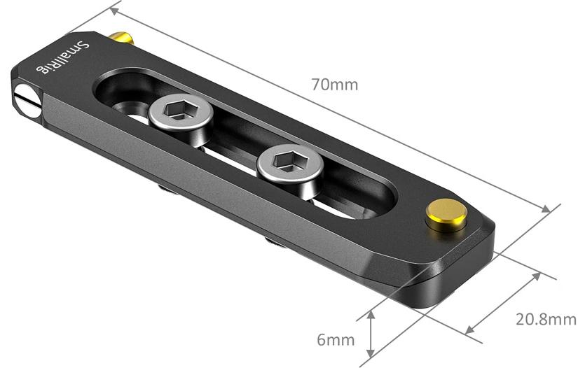 Smallrig Low-Profile-NATO-Schiene 70 mm