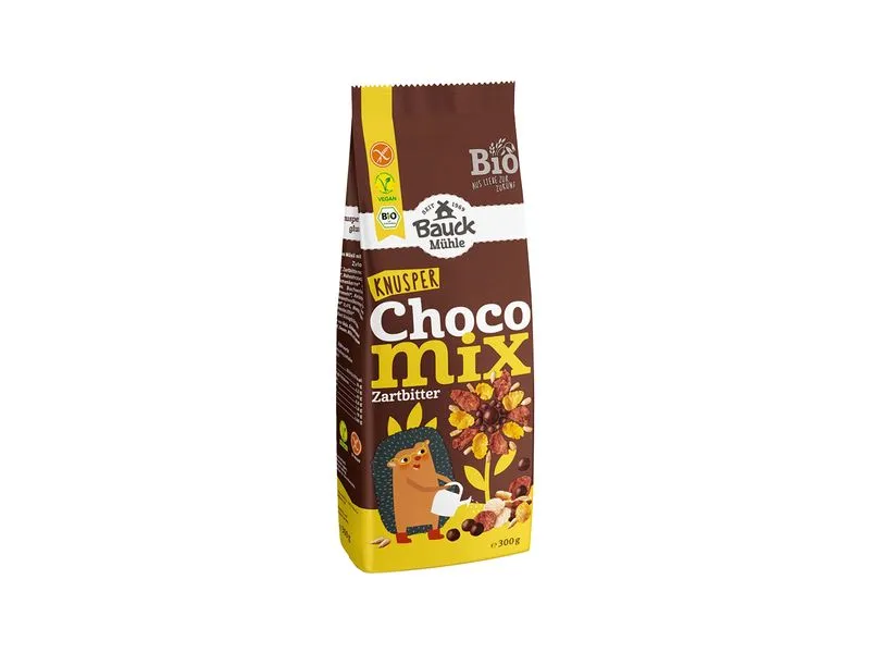 Bauck Mühle Knuspermüesli Choco Mix, Zartbitter 300 g Bauck Mühle Knuspermüesli Choco Mix, Zartbitter 300 g