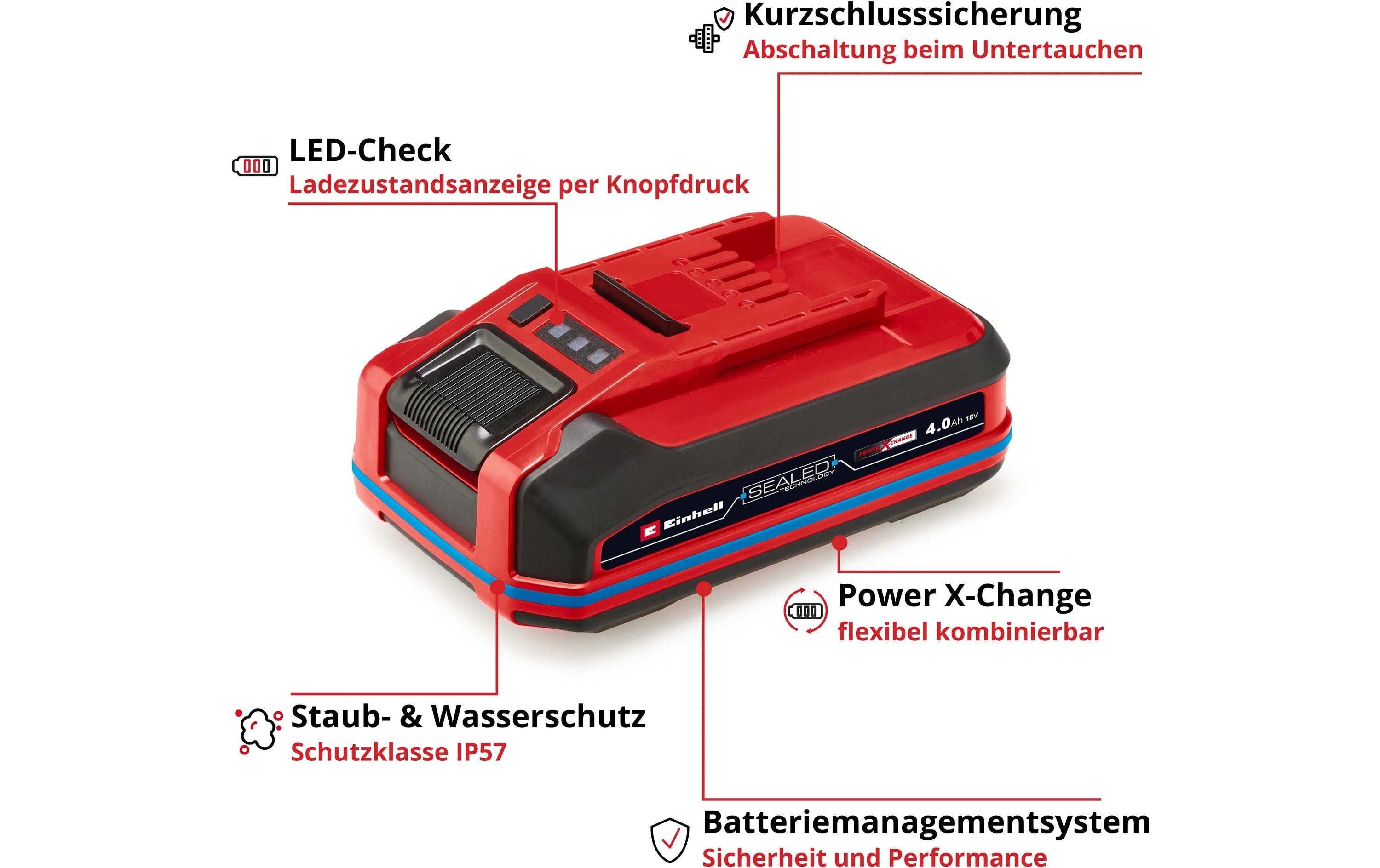 Einhell Akku 18 V 4.0Ah SEALED PXC Plus