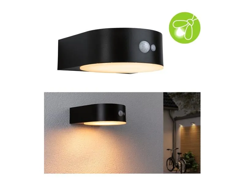 Paulmann Wandleuchte Solar Eileen, 2200K, Schwarz Paulmann Wandleuchte Solar Eileen, 2200K, Schwarz