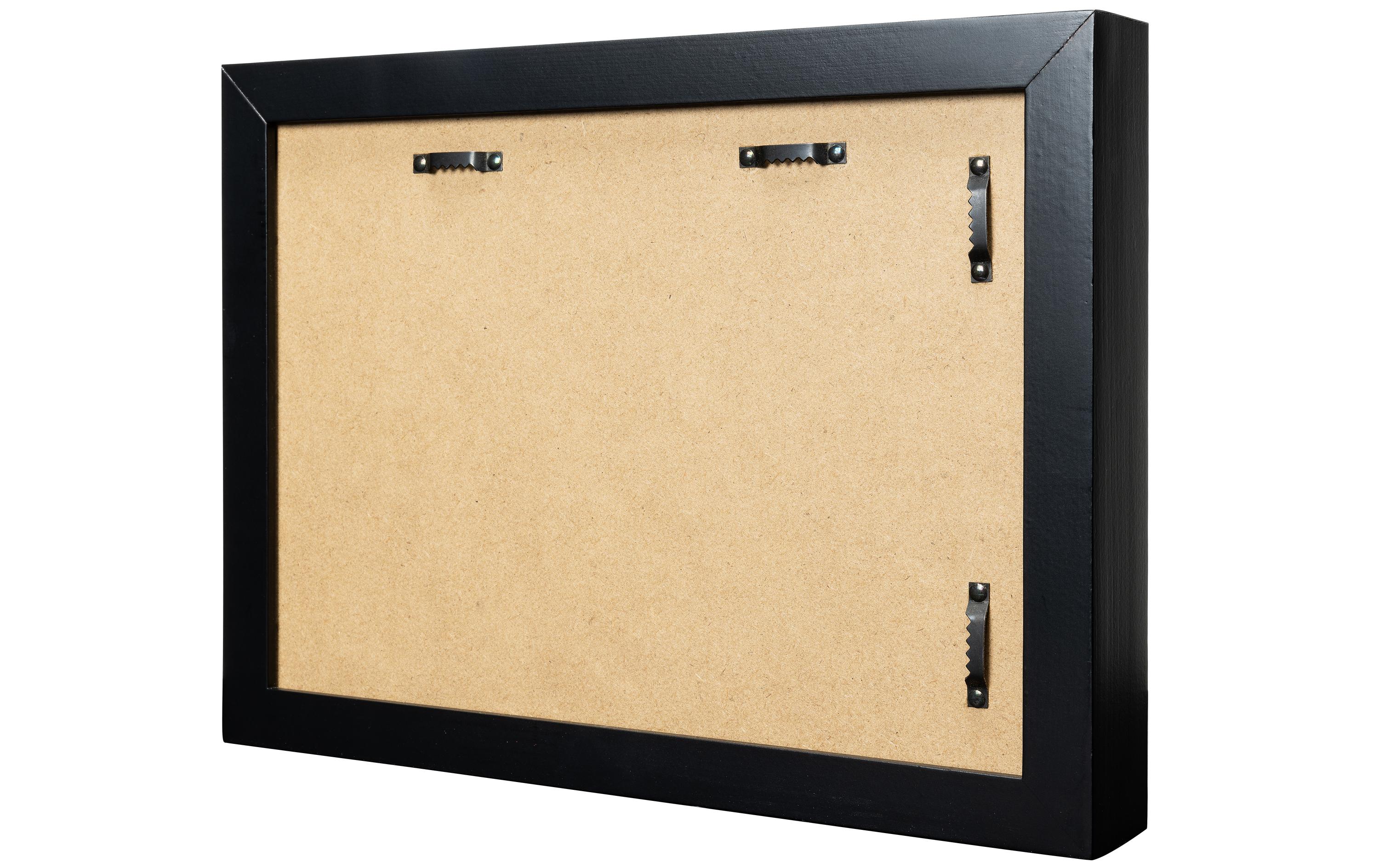 COCON Bilderrahmen für Kinderzeichnungen 35 x 26 x 5 cm, Schwarz