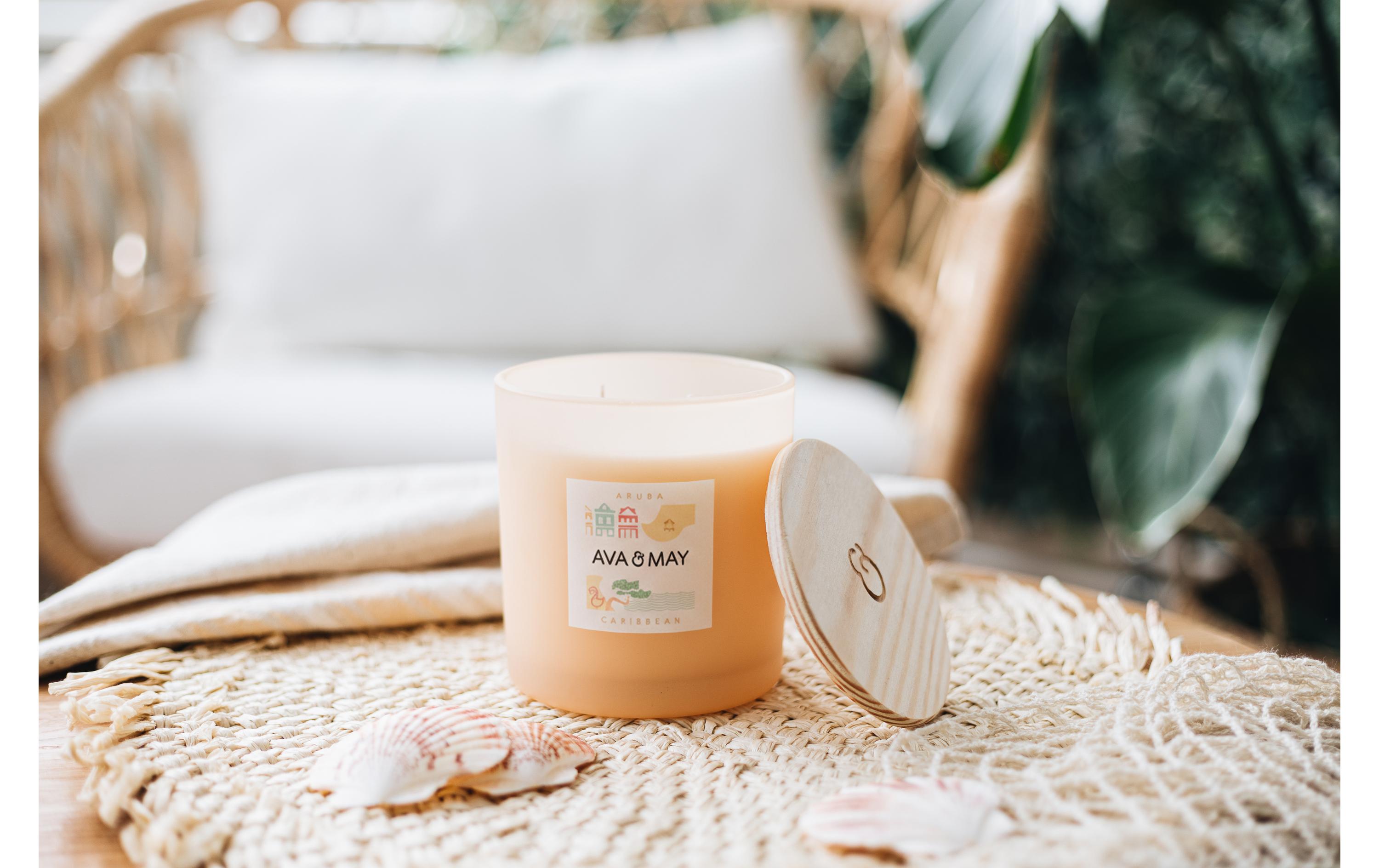 AVA & MAY Duftkerze Aruba, 12 x 12.5 cm