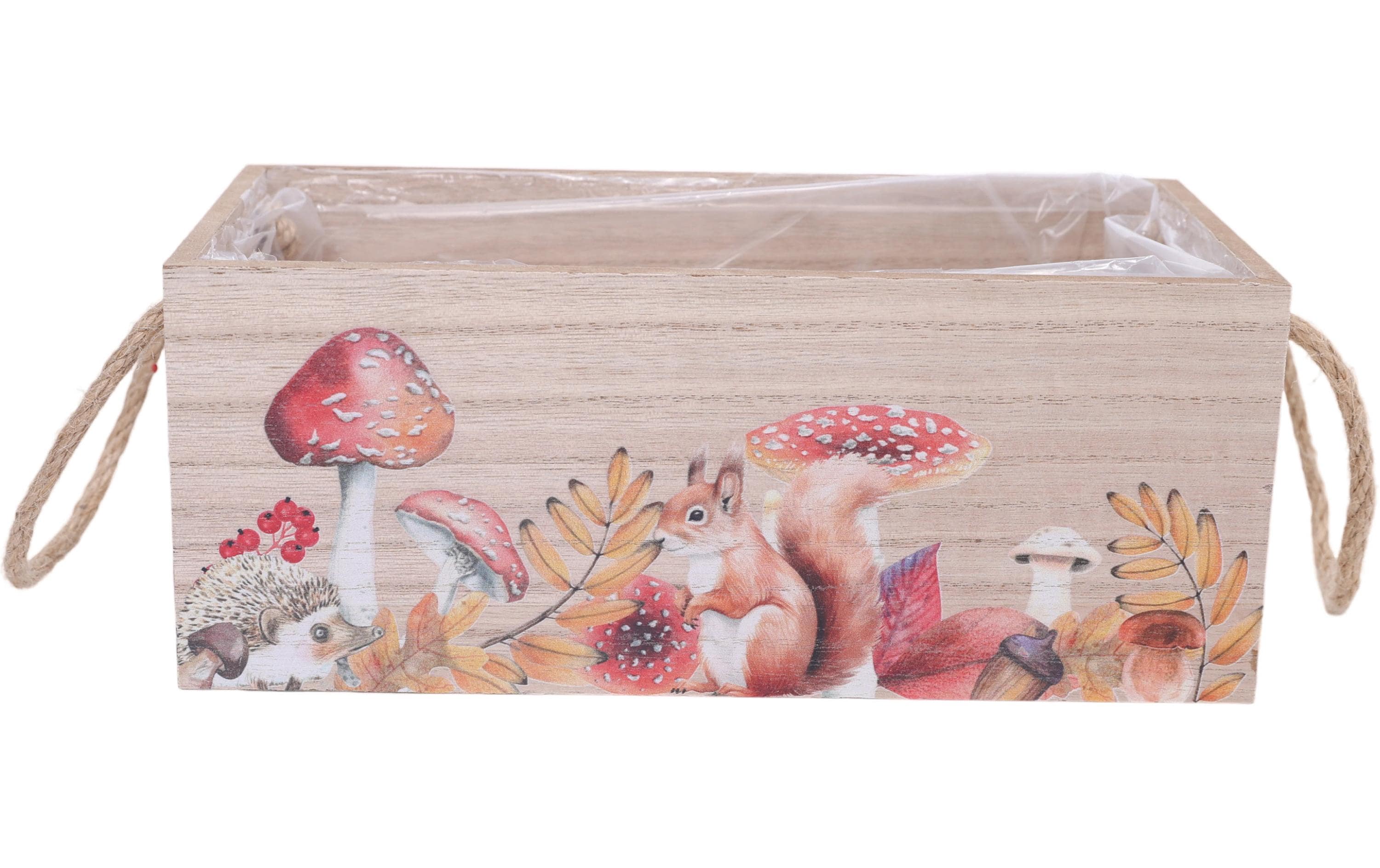 CHALET Pflanzengefäss Herbstwald 25 x 12 x 10 cm