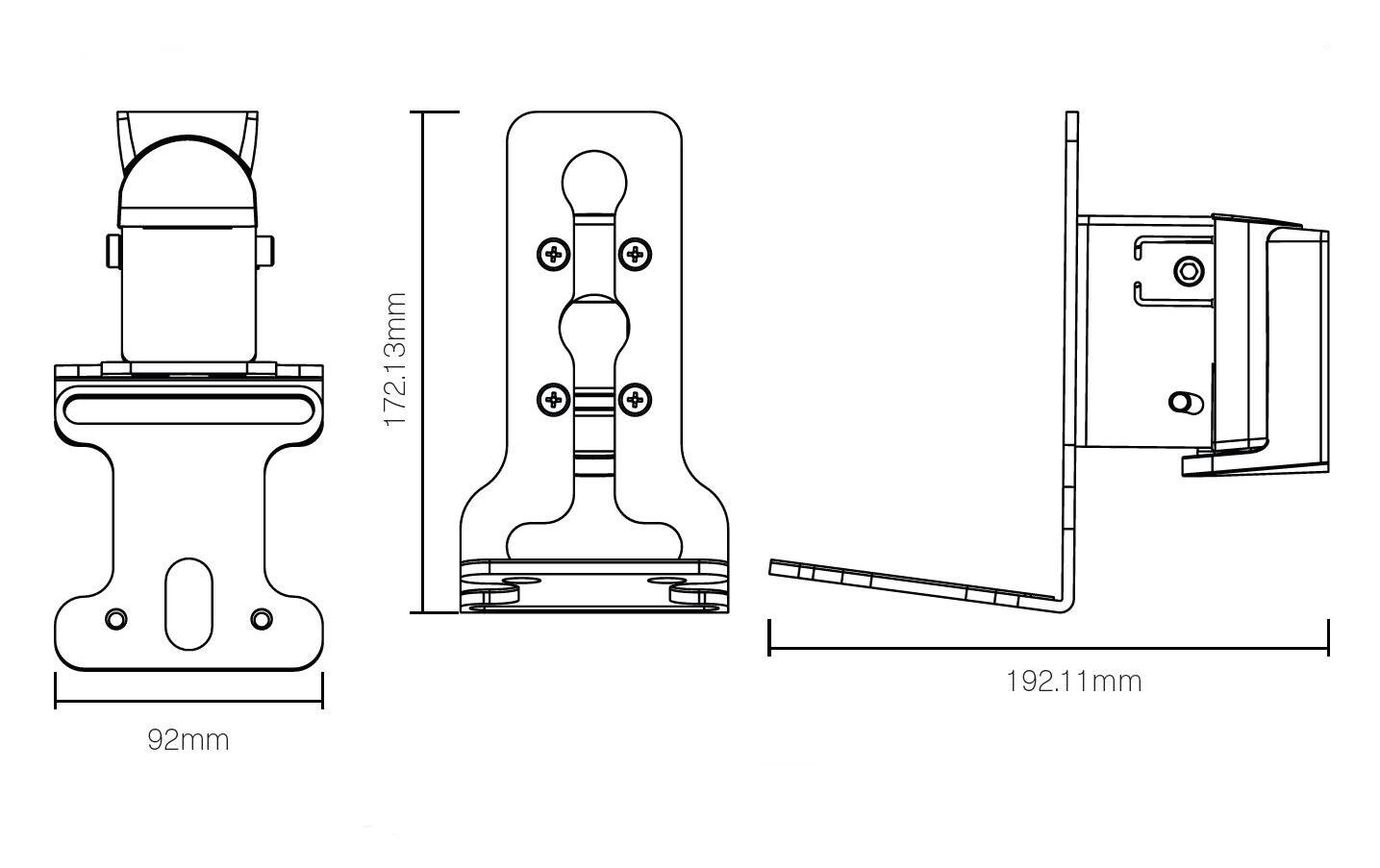 Flexson Wandhalterung Era 300 Schwarz
