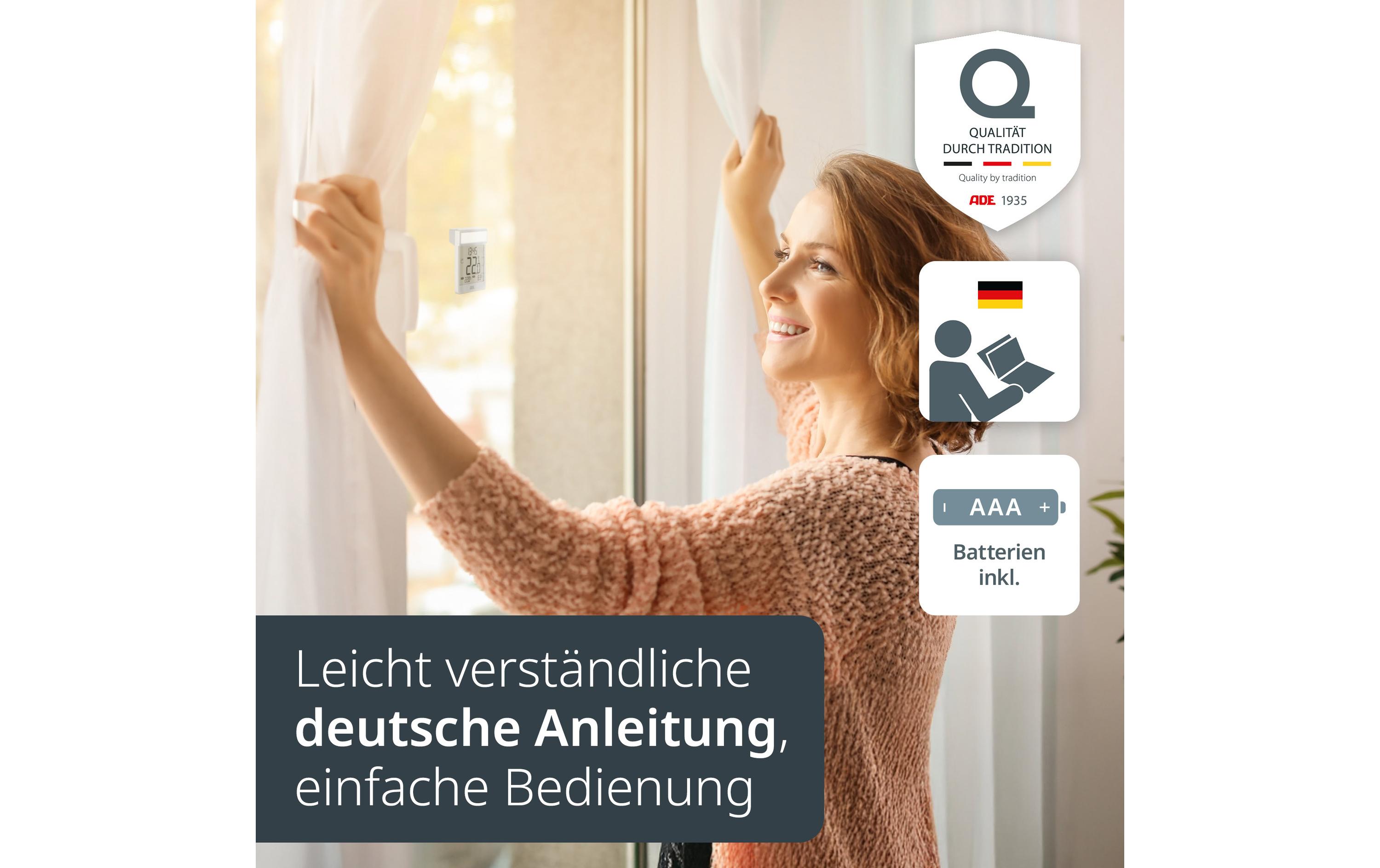 ADE Fensterthermometer Pantone 877C