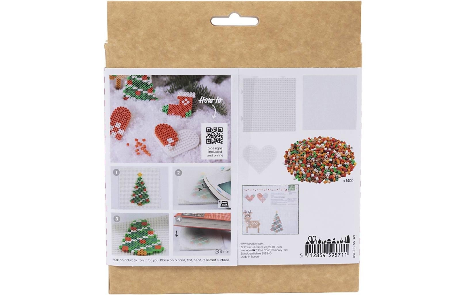 Creativ Company Bio Bügelperlen mit 5 Weihnachtsmotiven