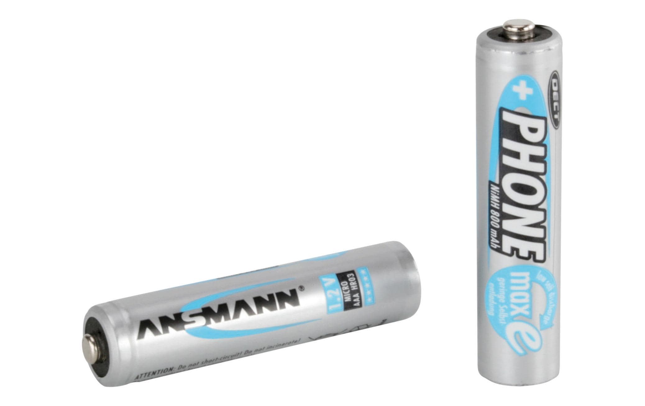 Ansmann Akku 2x AAA 800 mAh für DECT-Phones
