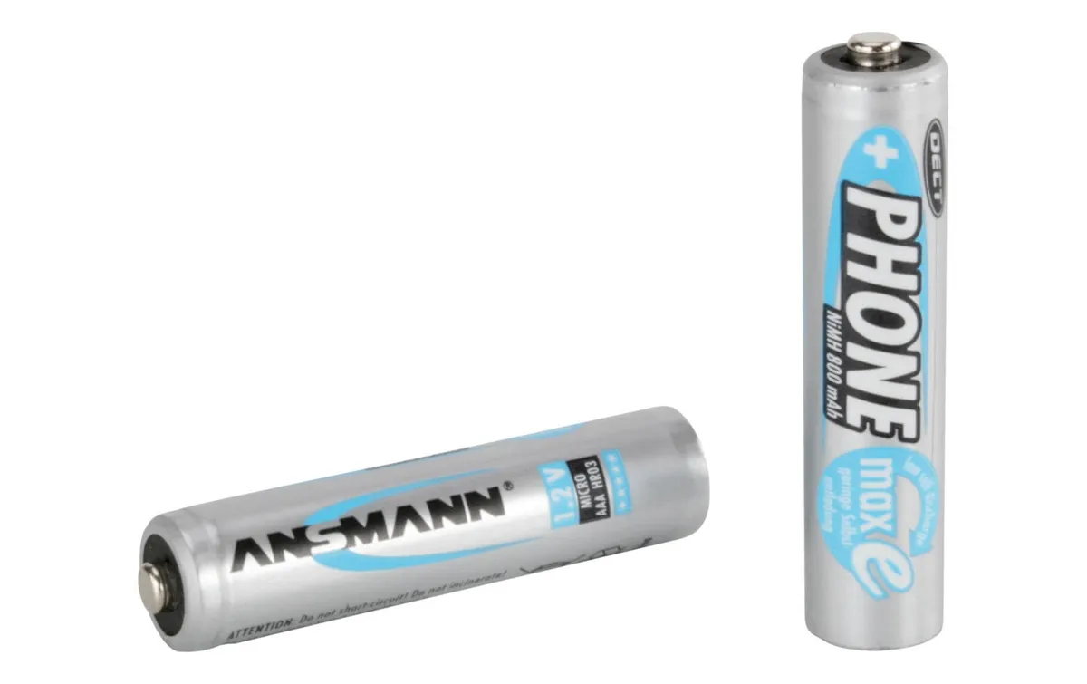 Ansmann Akku 2x AAA 800 mAh für DECT-Phones Ansmann Akku 2x AAA 800 mAh für DECT-Phones