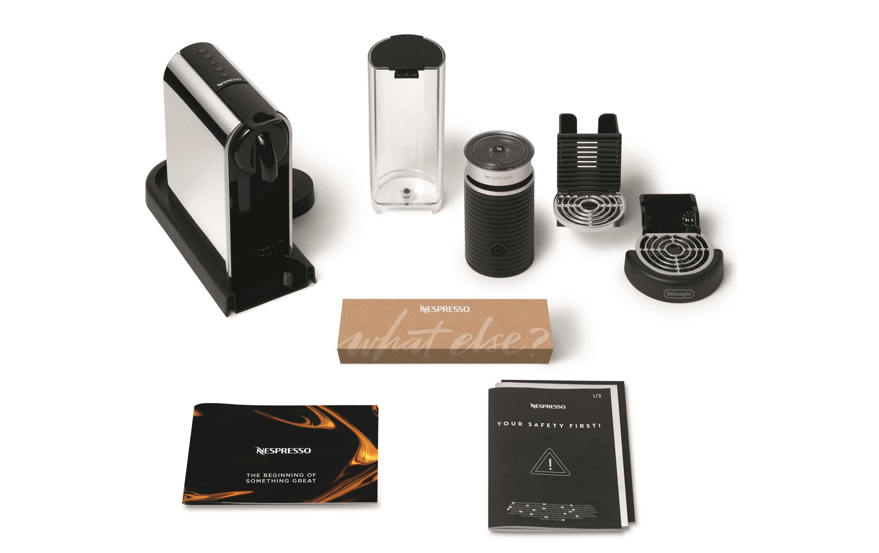 De'Longhi Kaffeemaschine Nespresso CitiZ Platinum&Milk EN330.M Silber