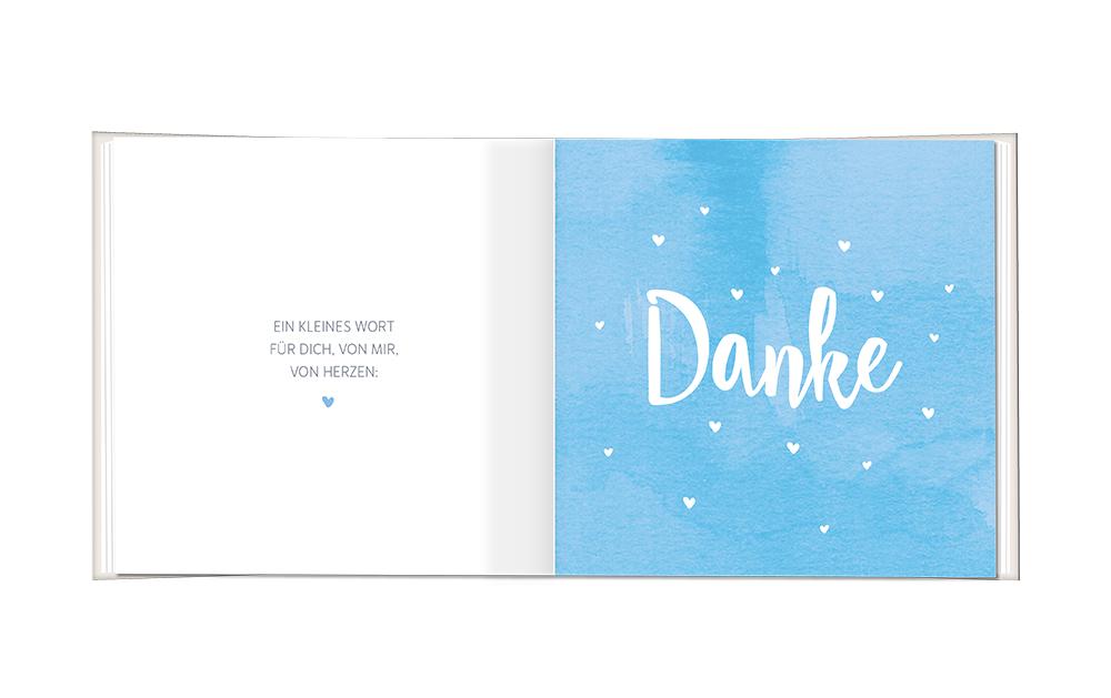 Grafik Werkstatt Minibuch Dankeschön