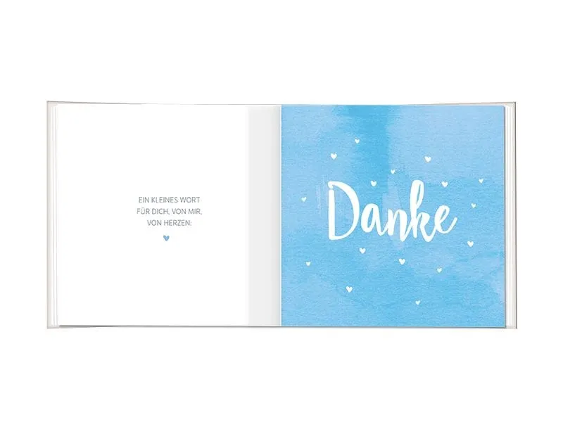 Grafik Werkstatt Minibuch Dankeschön
