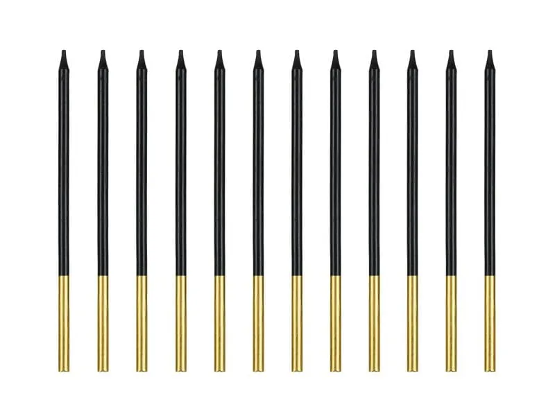 Partydeco Geburtstagskerzen SCD-4-010 Paraffin 14 cm Schwarz Gold Partydeco Geburtstagskerzen SCD-4-010 Paraffin 14 cm Schwarz Gold