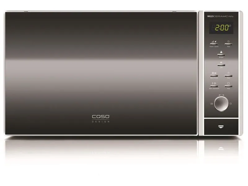 Caso Mikrowelle MG25 Ceramic Menu Schwarz
