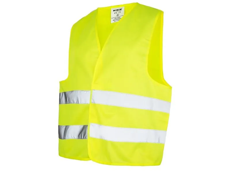 wowow Mesh Gilet Sicherheitsweste Netzgewebe Gelb wowow Mesh Gilet Sicherheitsweste Netzgewebe Gelb