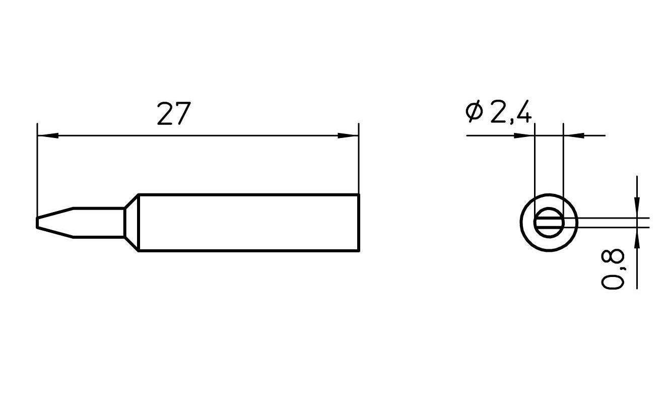 Weller Lötspitze XNT B Meisselform 2.4 mm