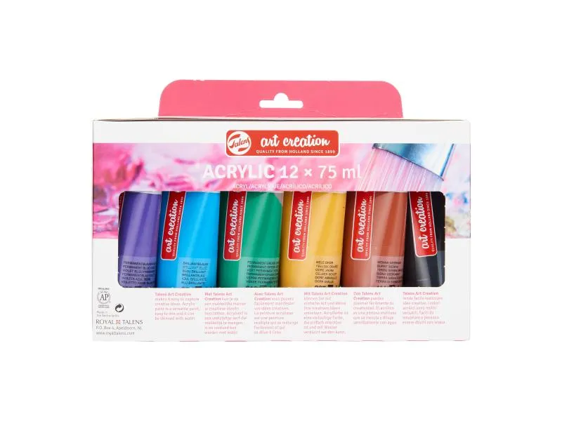 Talens Acrylfarbe 12er Set, Mehrfarbig Talens Acrylfarbe 12er Set, Mehrfarbig