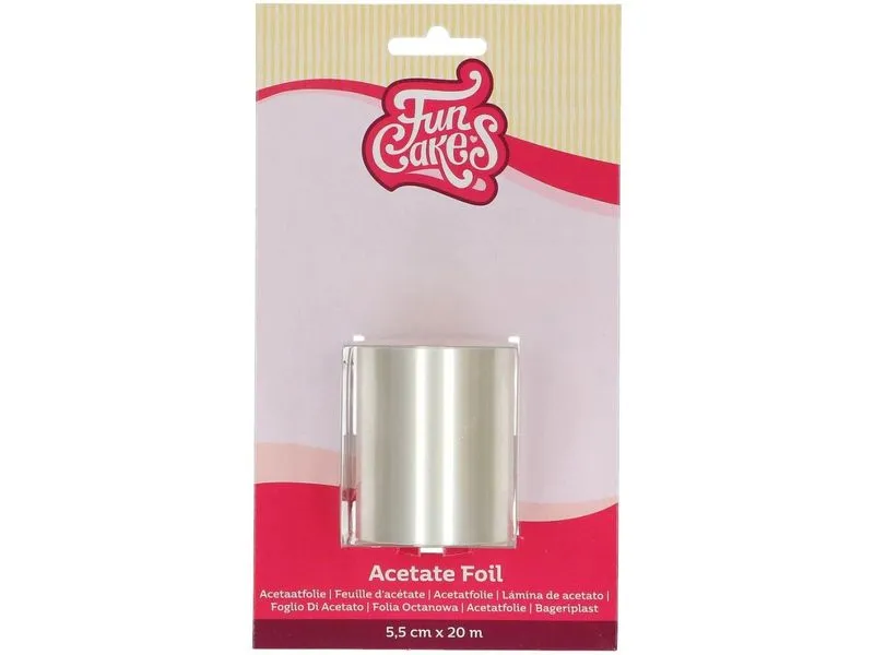 Funcakes Tortenrandfolie 5.5 cm 1 Stück, Klar