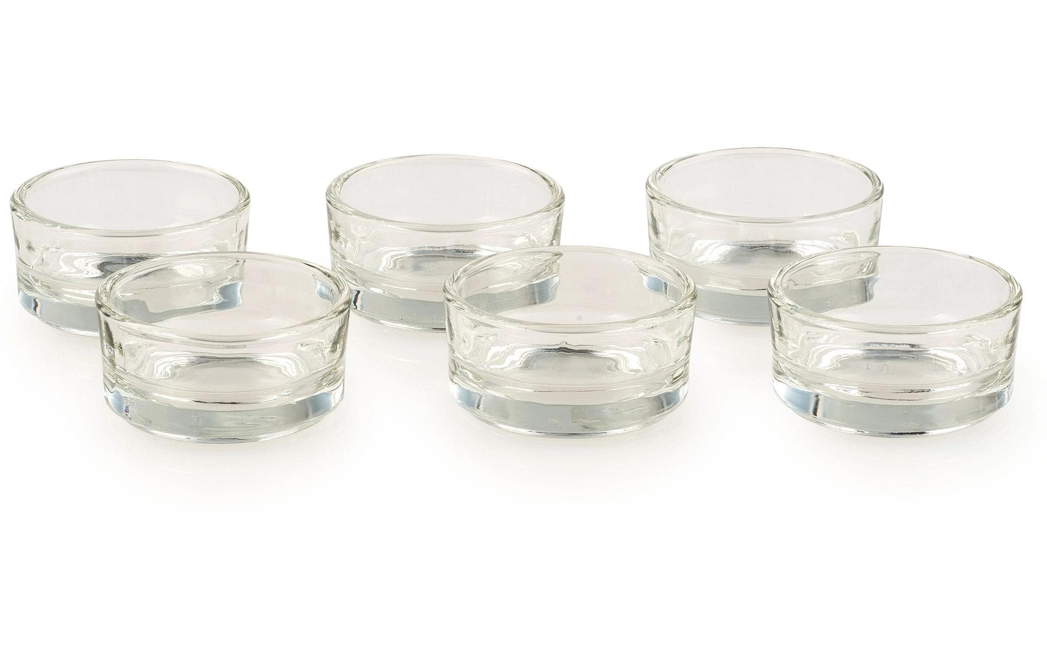 Pajoma Teelichthalter 6 Stück, Transparent