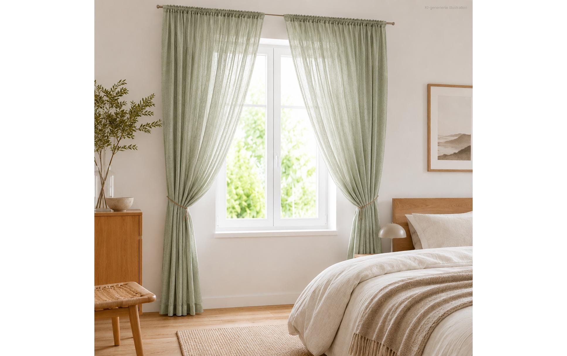 Urbanara URBANARA Vorhang 2er-Set Mafalda Nova 140 cm x 245 cm