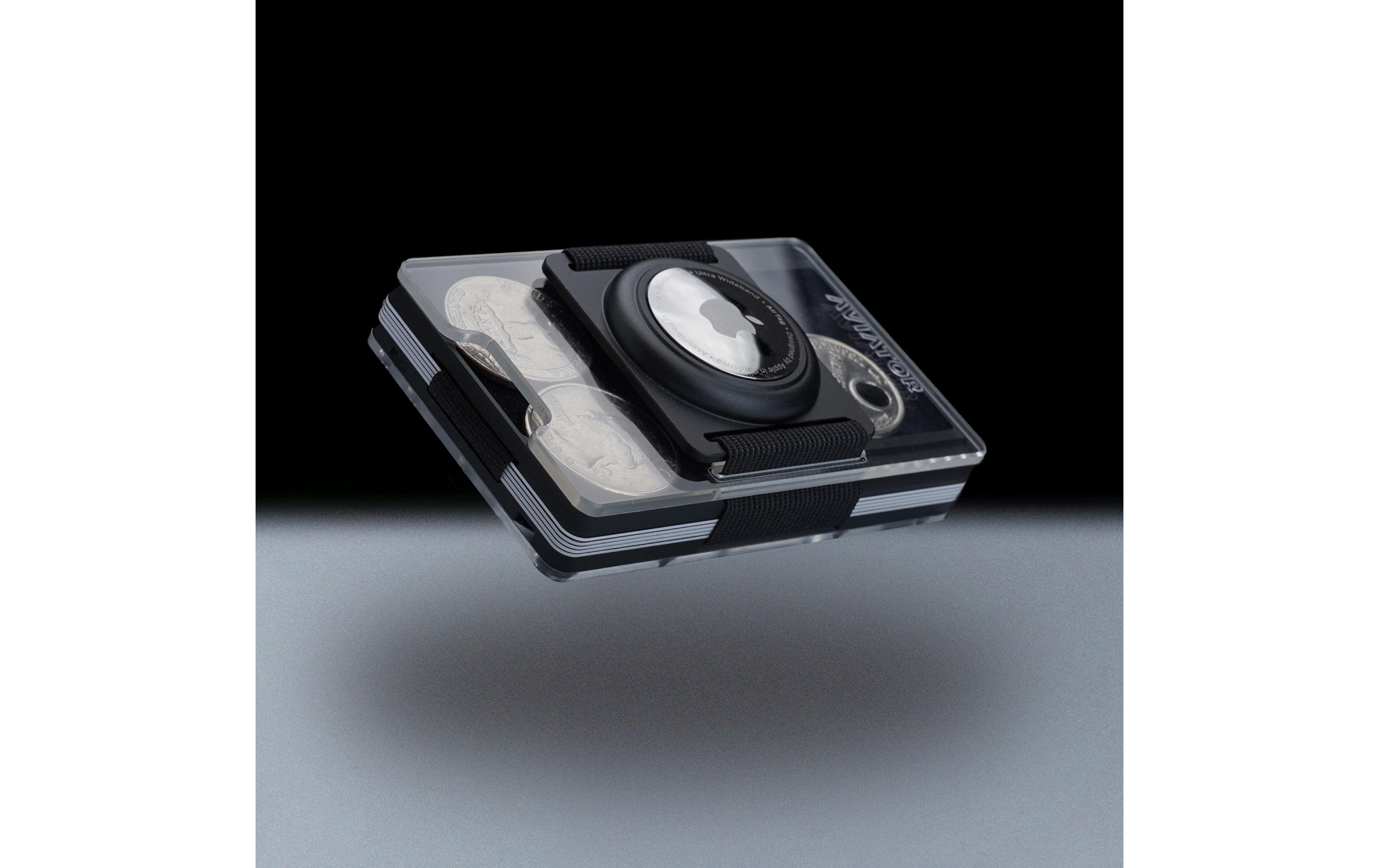 AVIATOR Wallet SLIDE AirTag fusion black