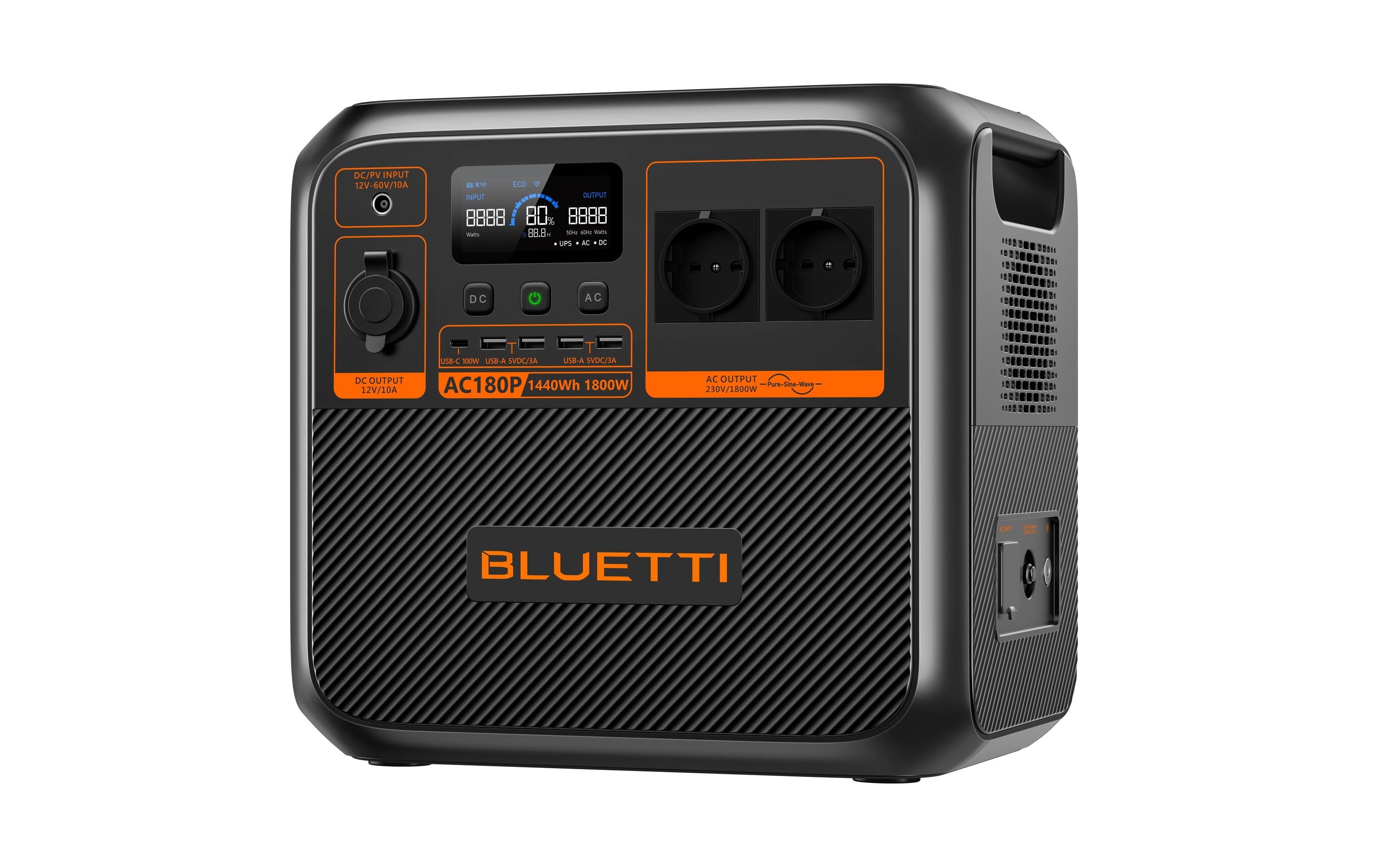 BLUETTI Power Station AC180P 1440 Wh