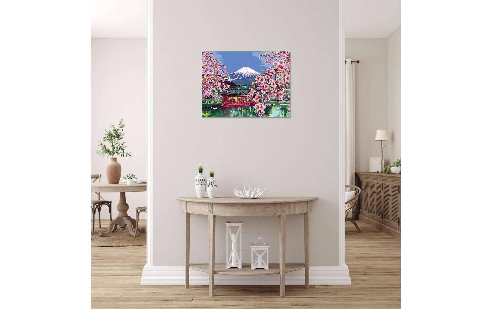 Ravensburger Malen nach Zahlen CreArt – Leinwand Japanische Kirschblüten