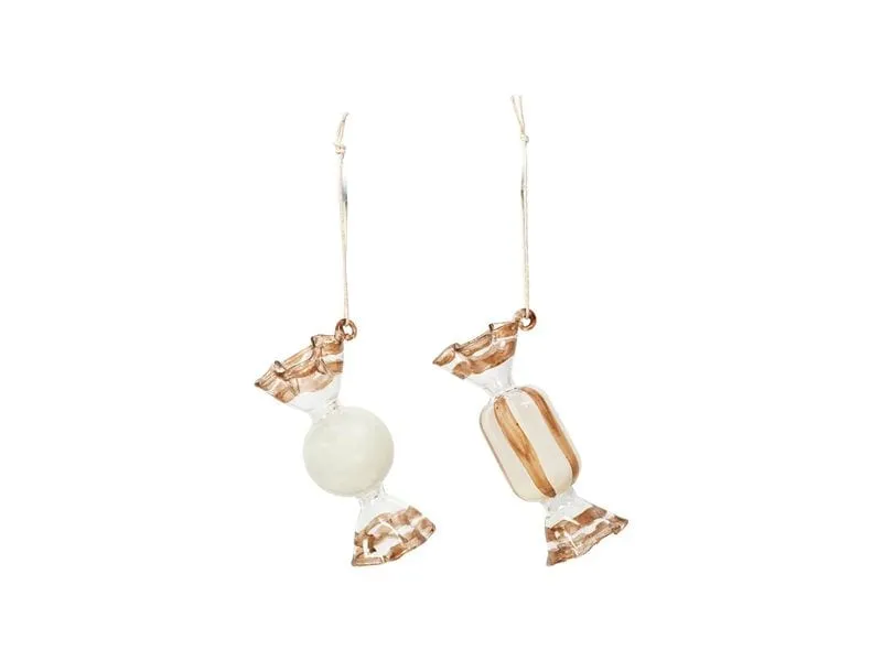 Broste Copenhagen Candy Ornament Aufhänger Cream, 6 Stück