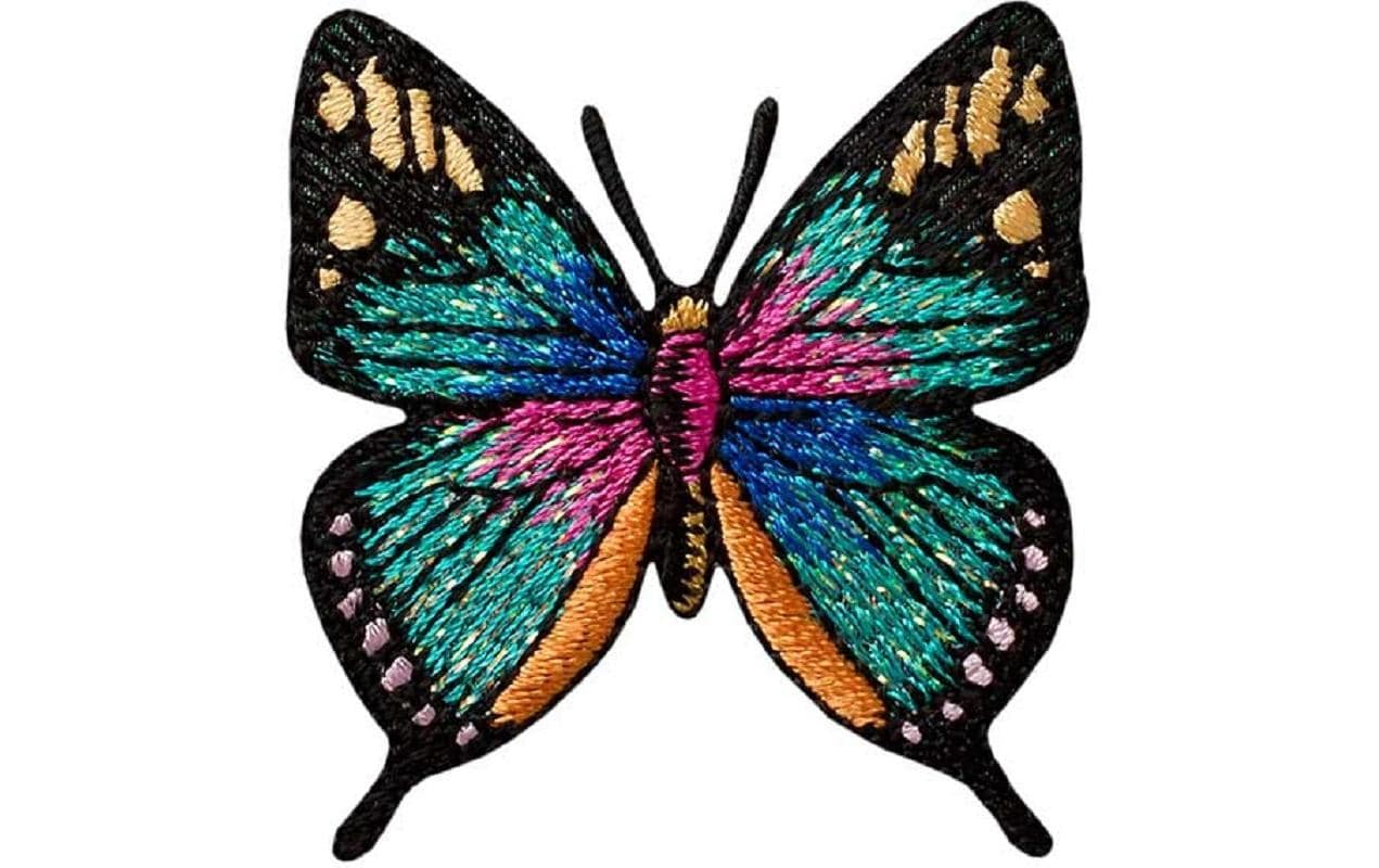 Mono-Quick Aufbügelbild Schmetterling Glitzer 1 Stück