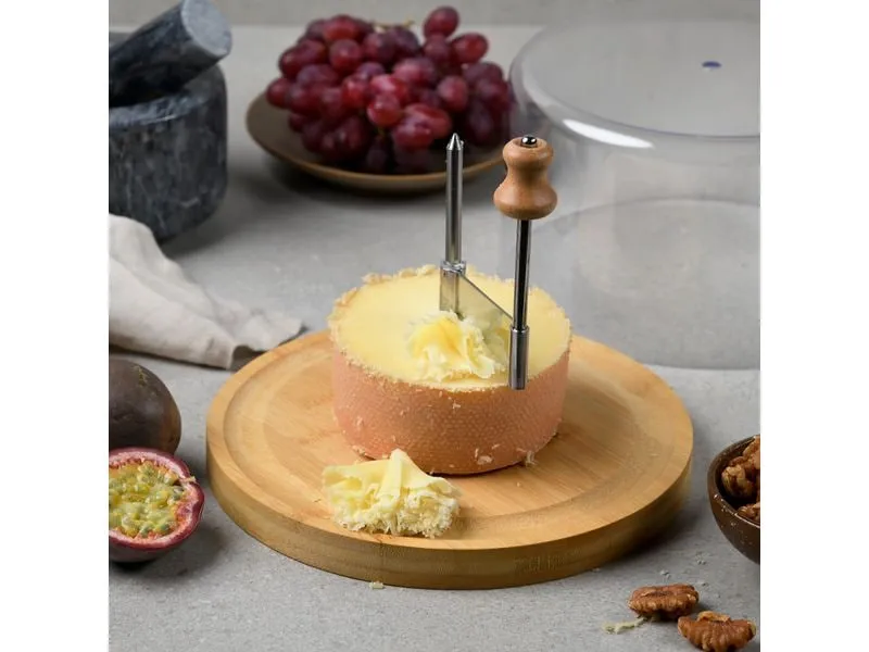 Kesper Käsehobel Bambus Kunststoff Natur Braun