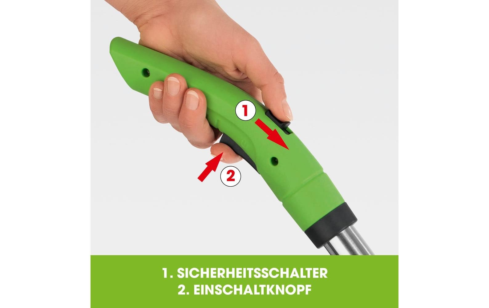 EASYmaxx Akku-Rasentrimmer – Grün