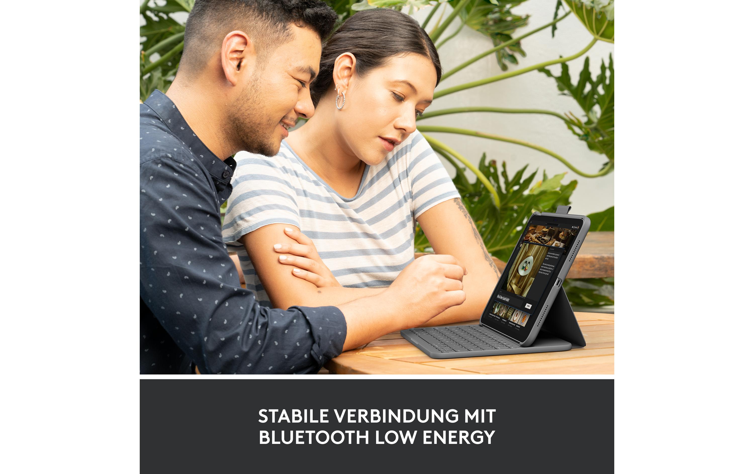 Logitech Tablet Tastatur Cover Slim Folio iPad 10.9 (10. Gen.)