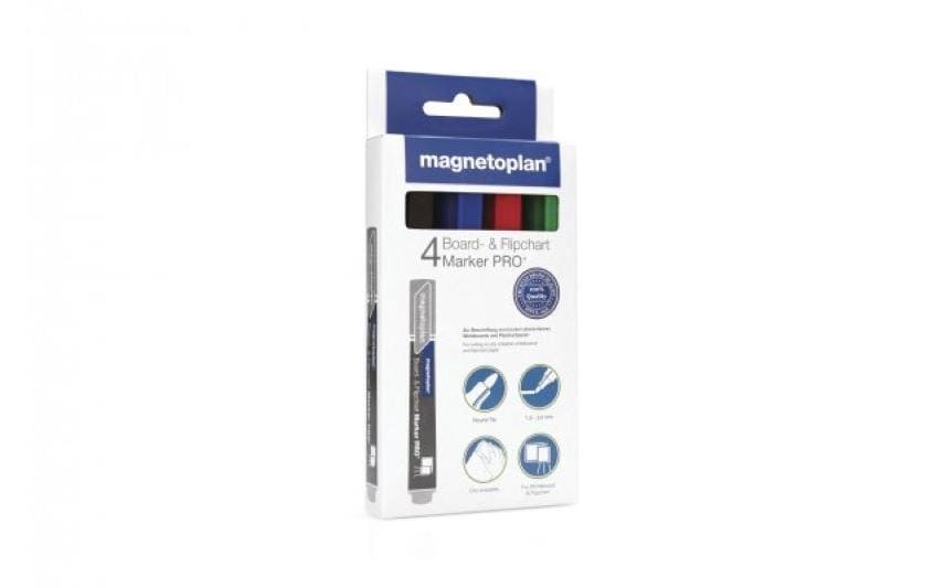 Magnetoplan Whiteboard-Marker Pro+ 4 Stück