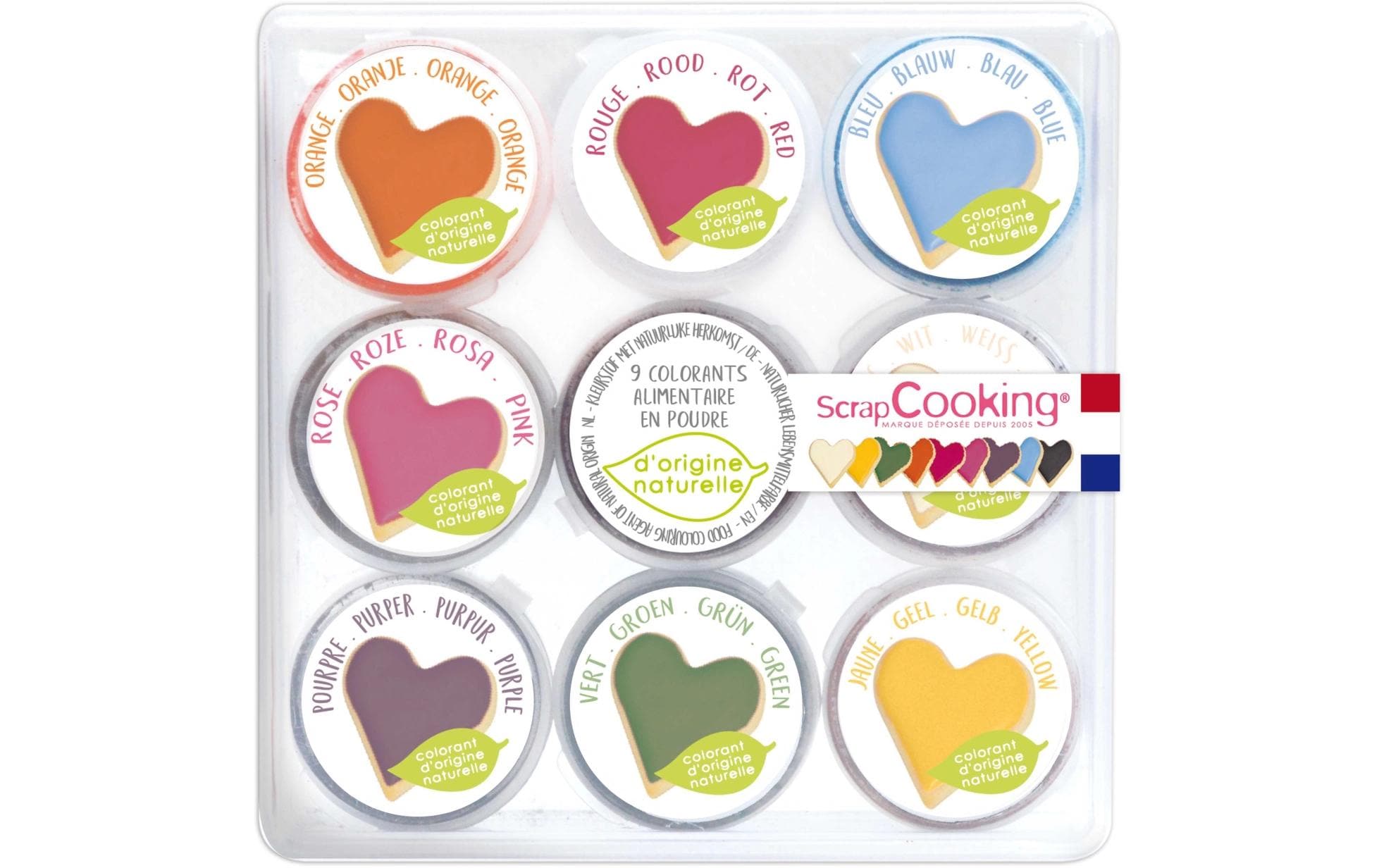 ScrapCooking Lebensmittelfarben Set natürlich 160 g, 9 Stk. ScrapCooking Lebensmittelfarben Set natürlich 160 g, 9 Stk.