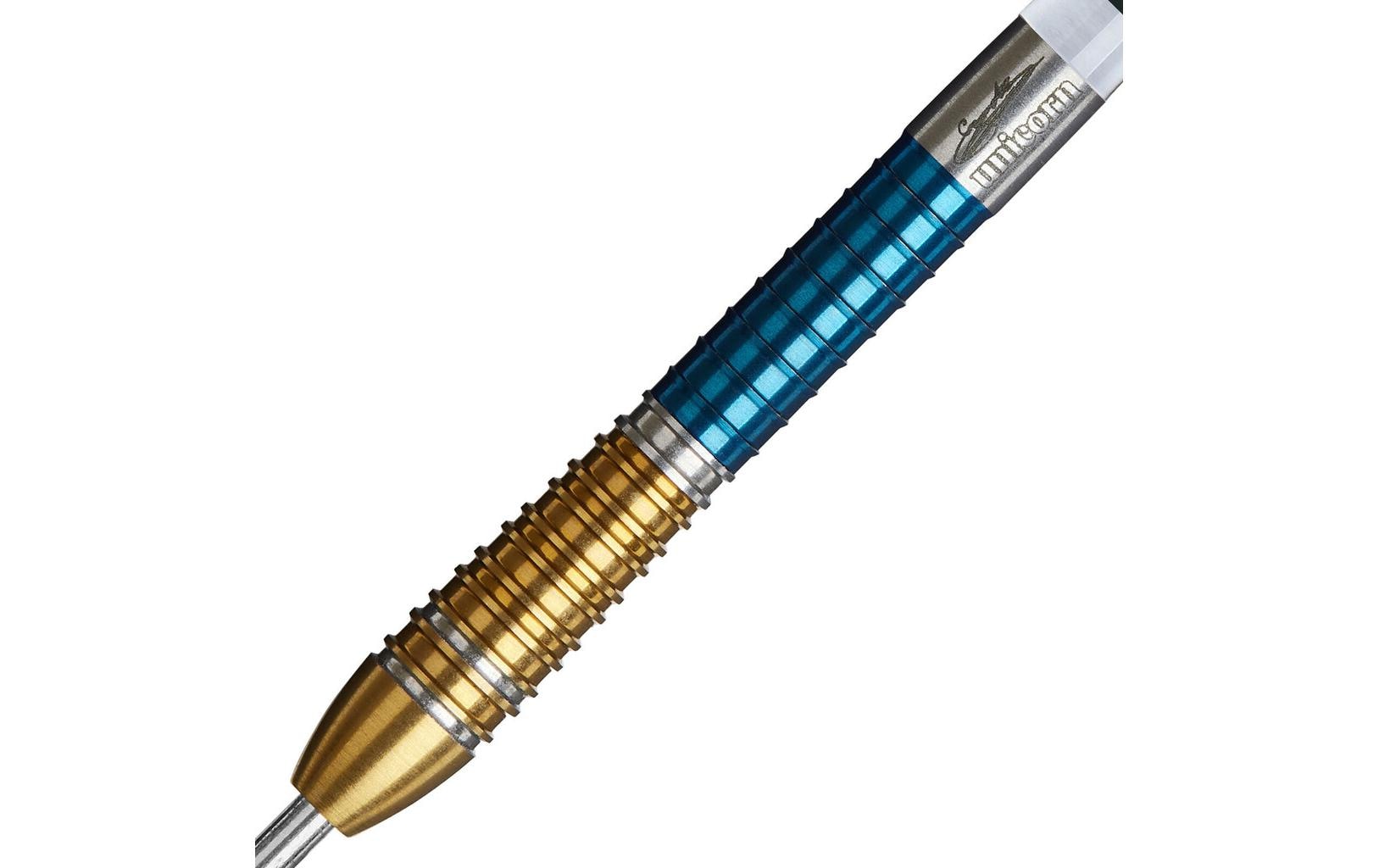 Unicorn Dartpfeile Gary Anderson 6 Duo 24G 3er-Pack, Gold/Blau