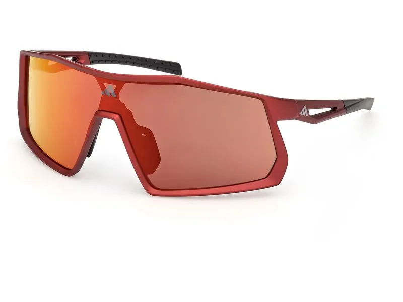 adidas Kentro SP0123 Sonnenbrille Matte Red, Roviex Mirror