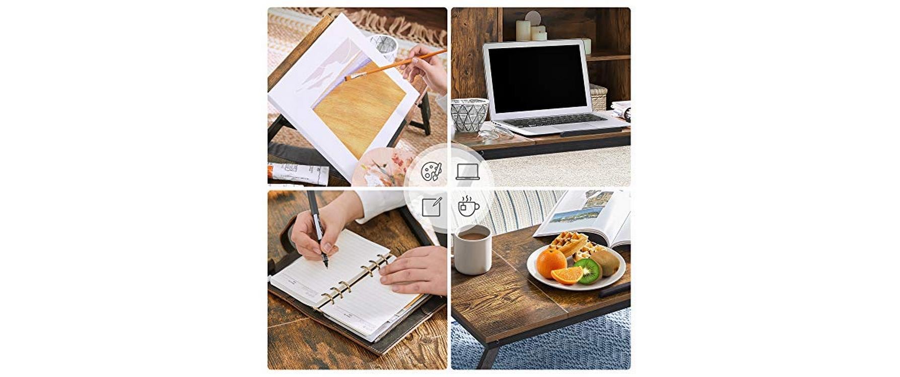 Songmics Notebook-Ständer 14.3 , Braun/Schwarz