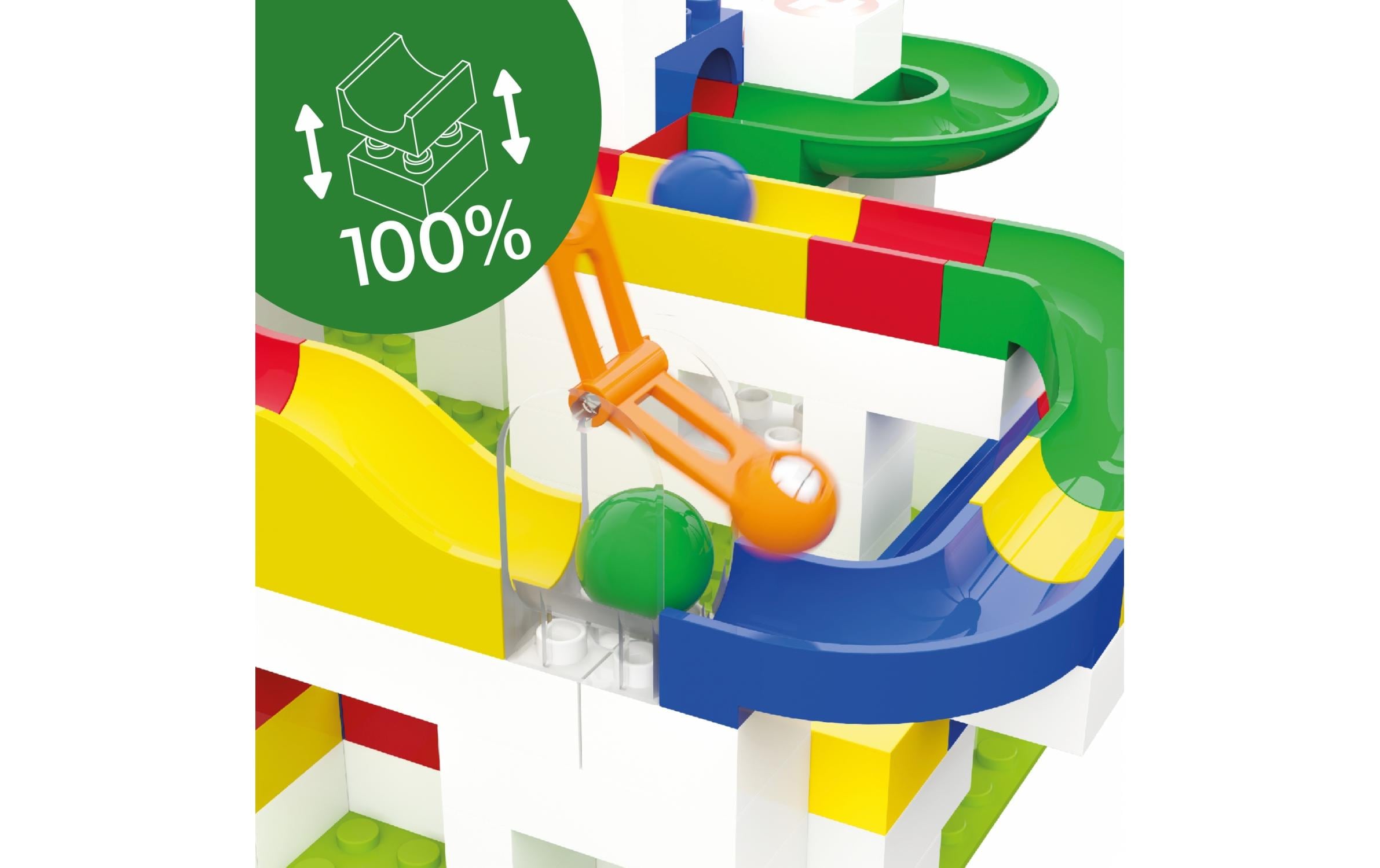 Hubelino Kugelbahn Zubehör Hammerschlag Erweiterung 6 Teile