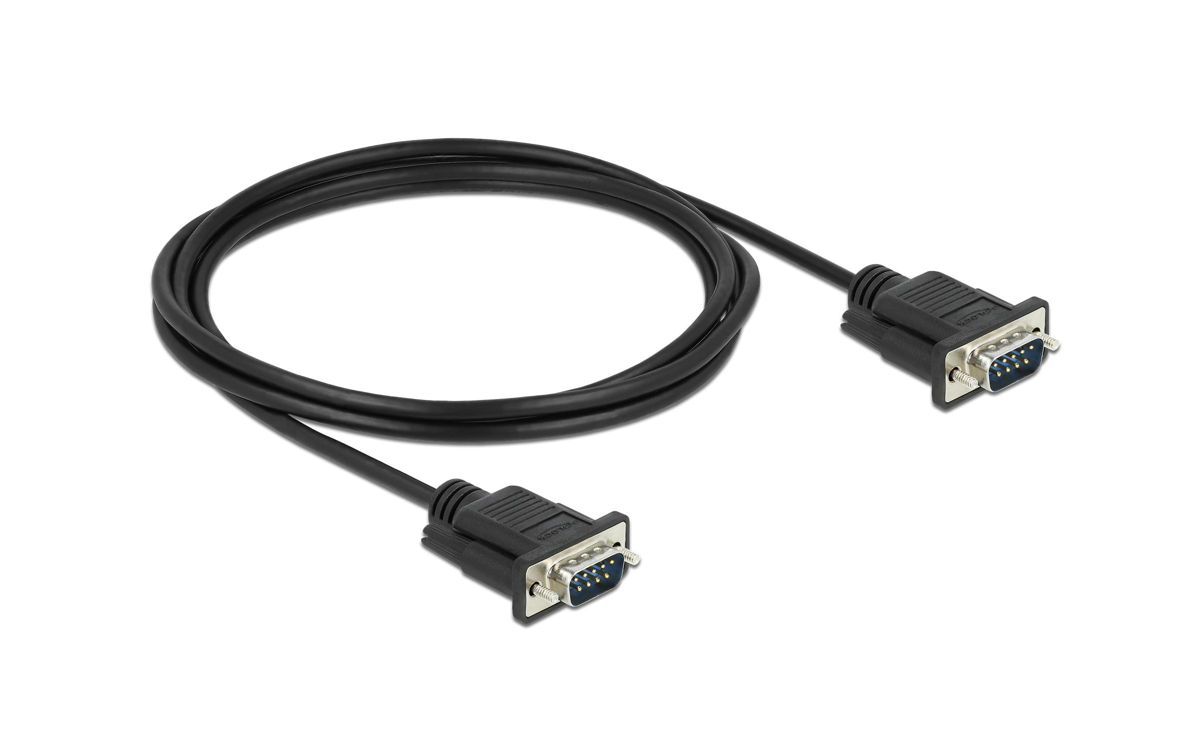 Delock Anschlusskabel RS-232 DB9, m-m 2 m Delock Anschlusskabel RS-232 DB9, m-m 2 m