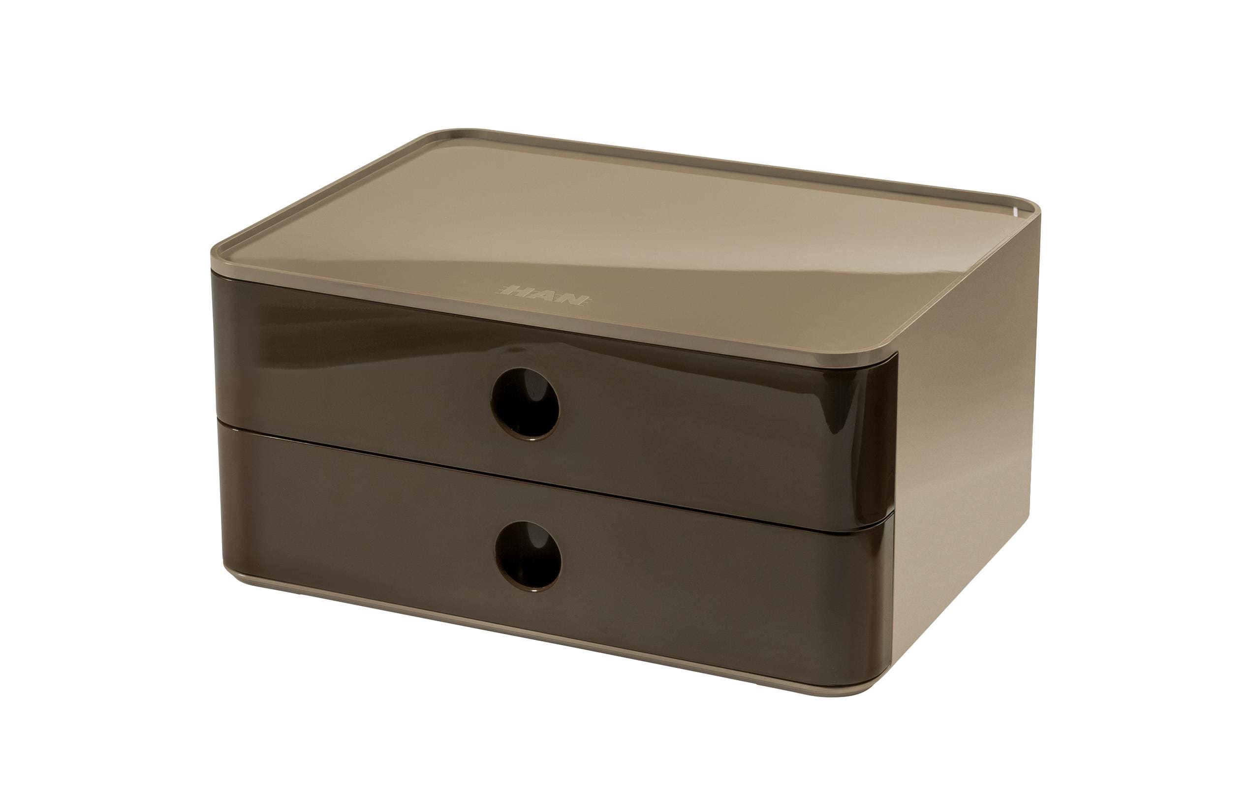 HAN Schubladenbox Allison Smart-Box Plus 2 Schubladen, Braun