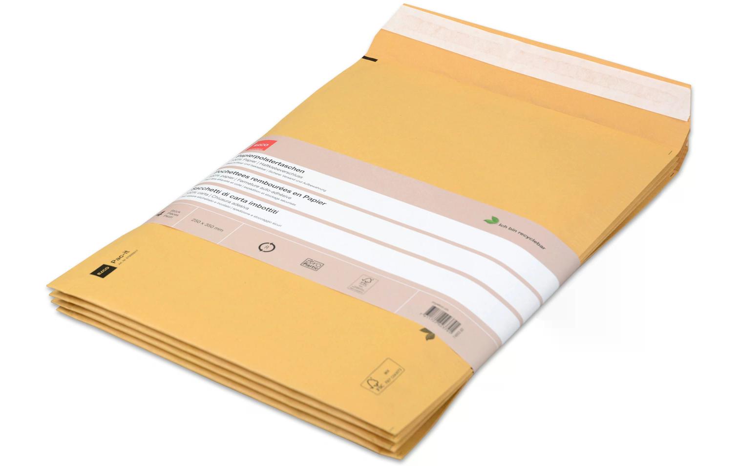 ELCO Versandtasche Zero Plastic 250 x 350 mm, 4 Stück